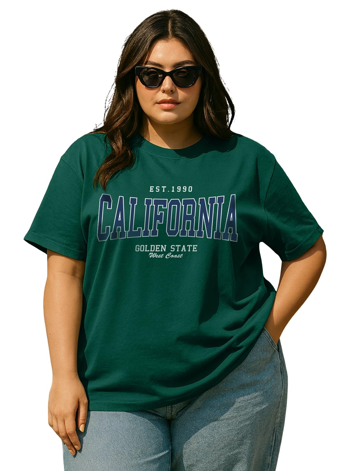 Women’s Plus Size T-Shirt | Big Size 3XL–5XL | Plus Size Casual Cotton T-Shirt for Curvy Women | Soft & Breathable-image-3