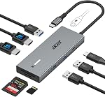 Acer USB-C Docking Station Dual Monitor, 9-in-1 Laptop Dock with 2 HDMI | Laptop Docking Station with 4K@60Hz HDMI, USB A&C 3.0, SD/Micro SD, 100W PD Compatible with Acer/Dell XPS/HP/Mac (0.65FT)