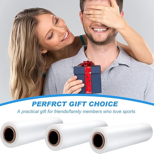 Miniatura 7 de Preboun 3 rollos de bolsas de hielo pequeñas desechables de 9 x 7 pulgadas, paquetes de almacenamiento fáciles de atar mini bolsas de hielo para