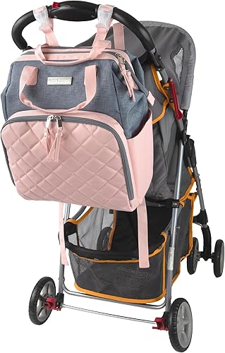 Miniatura 9 de Baby Essentials Super Cooler - Mochila para pañales con marco principal con cambiador, correas para cochecito, compartimento aislado para botellas,