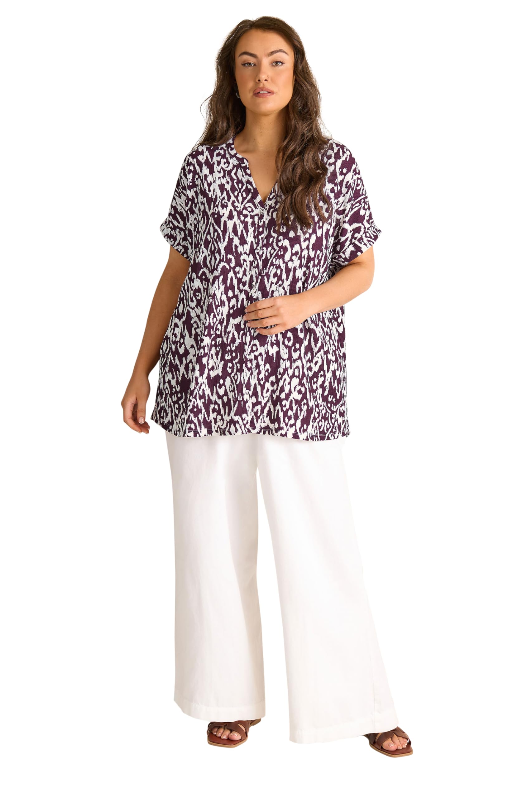 Evans - Women's Blouse - Ikat Print - Size 30-32