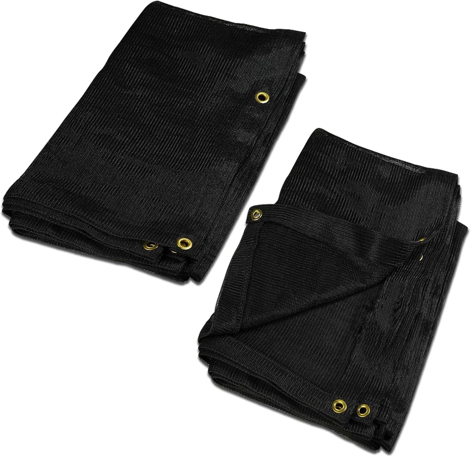 LULU CARGO CONTROL 75%-80% Black Shade Cloth with Grommets, Heavy Duty Mesh Tarp for Garden, Greenhouse, Dog Kennel, Lawn (10 x 12FT)