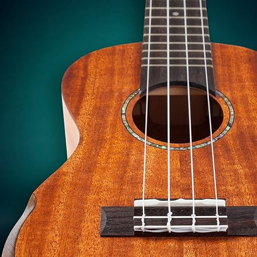 Miniatura 5 de Serie profesional de ukelele de concierto de Hola! Music (Modelo HM-424SMM+), el paquete incluye ukelele de caoba sólida de 24 pulgadas con cuerdas