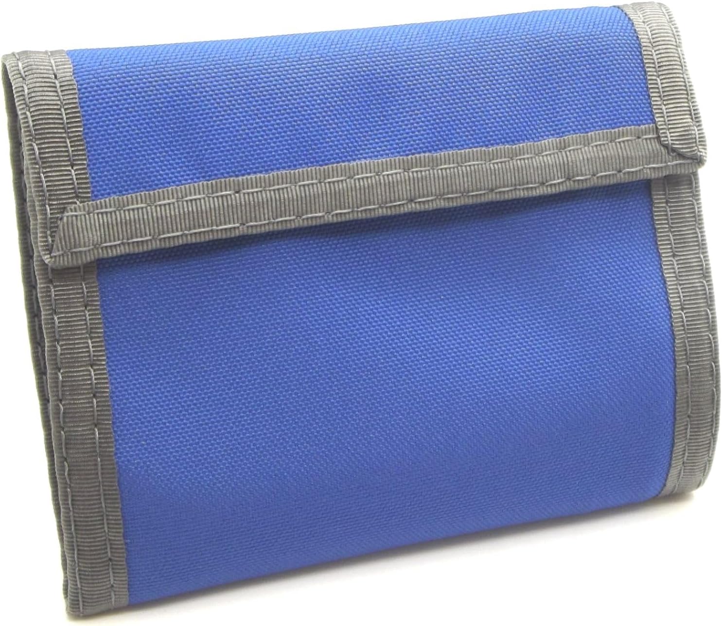 RFID Protection Original Nylon Bifold Wallet. USA Made (Royal Blue w/Foliage Trim)