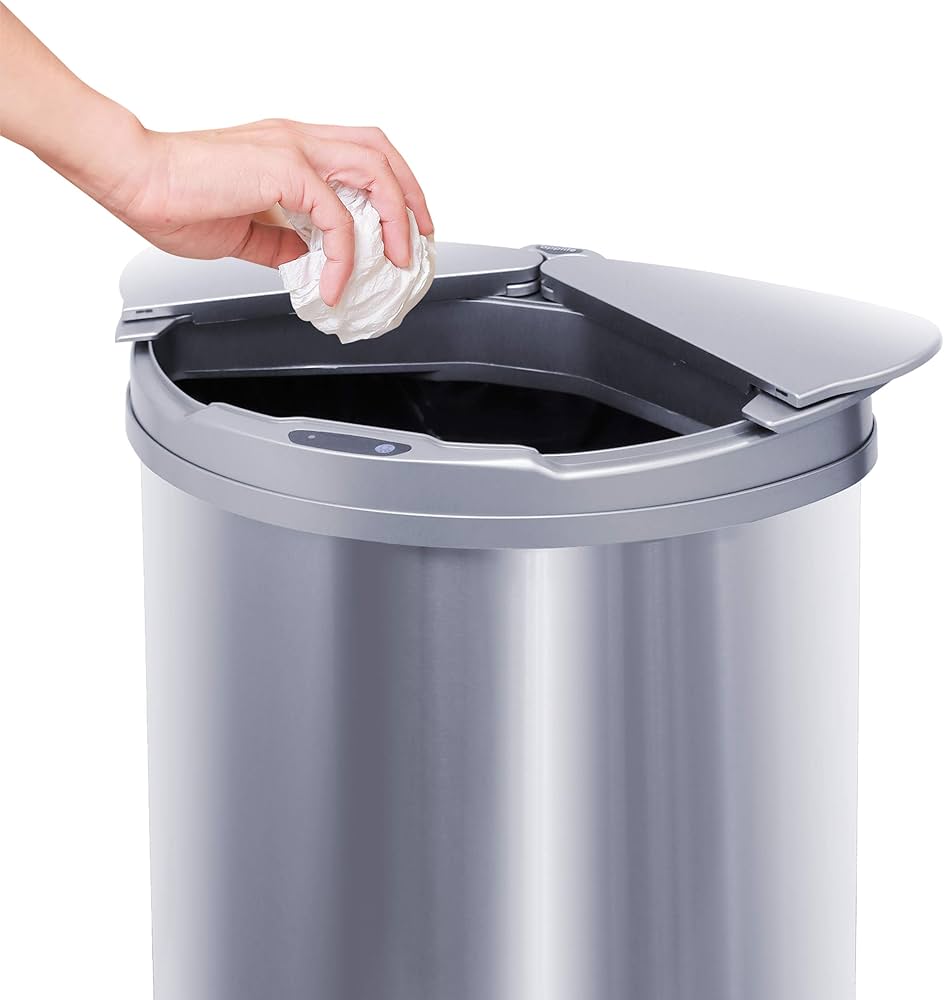 【人気商品】センサー全自動開閉式 ゴミ箱 大容量45L シルバー センサー式開閉ゴミ箱(45L 9287 シルバー) | ニトリネット【公式