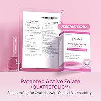 Vista 5 de Gynable Pregina Myo-inositol & D-Chiro Inositol en polvo para mujer, apoyo de la fertilidad del SOP, equilibrio hormonal, ciclos regulares, ácido