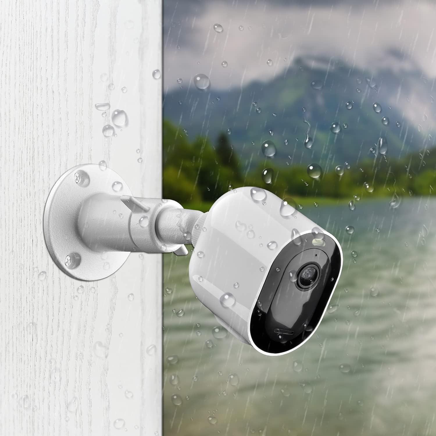 Security Camera Universal Mounting Bracket,Adjustable Indoor/Outdoor Security Wall Metal Bracket, Compatible with Arlo Pro/Pro 2/Pro 3/Pro 4/Ultra/Ultra 2, & with Ring Stick Up Cam Battery (2 Pack) 3 71JAvAePW2L. AC SL1500