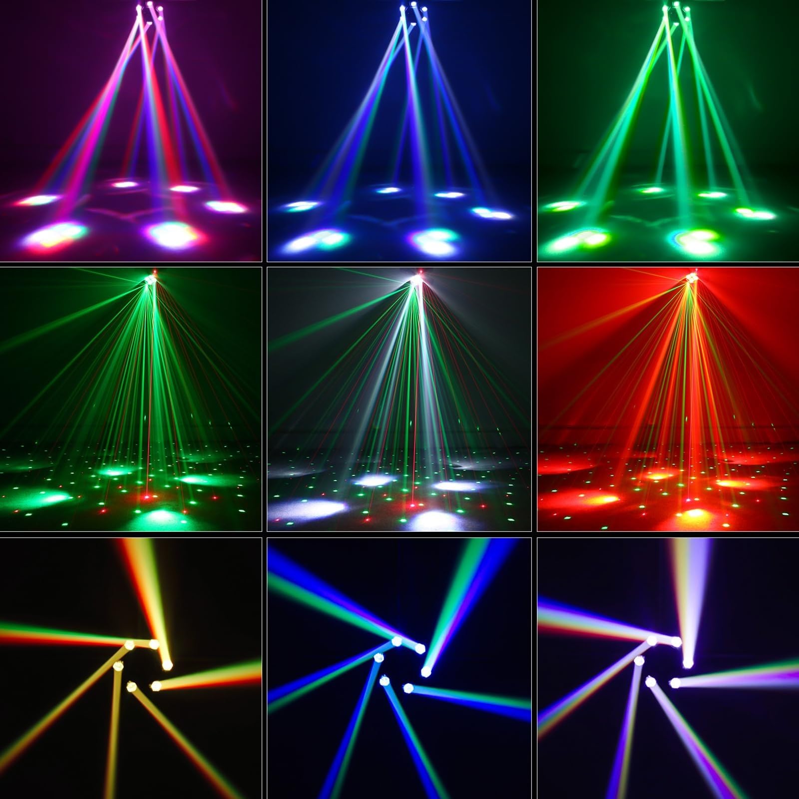Luci da palcoscenico a testa mobile, luci DJ da 150 W con molteplici effetti di fascio per feste al coperto, discoteca, KTV, matrimoni, club e spettacoli dal vivo