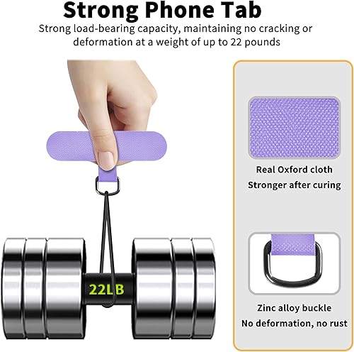 Miniatura 2 de TACOMEGE Phone Tether Tab for iPhone, Cell Phone Lanyard Patch, Phone Strap Replacement Part for All Full Phone Cases