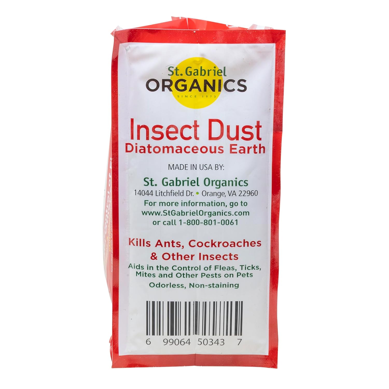 St. Gabriel Organics Insect Dust Diatomaceous Earth, 4lbs, Pack of 2 – Safe and Natural Insect Control
