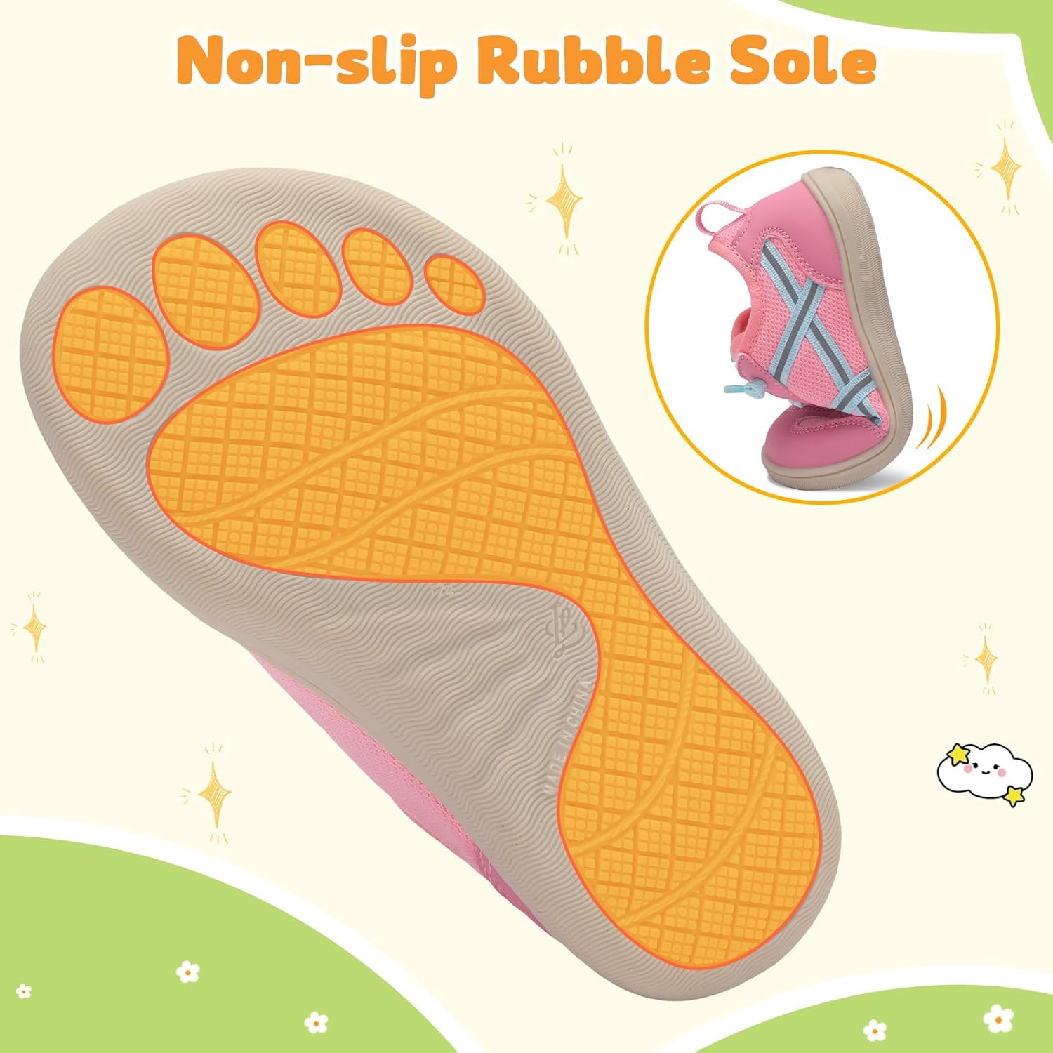 LeIsfIt Toddler Shoes Boys Girls Wide Barefoot Shoes Kids Slip on Casual Sneakers Breathable Non-Slip Sneakers for Walking Play School Tennis - Image 7