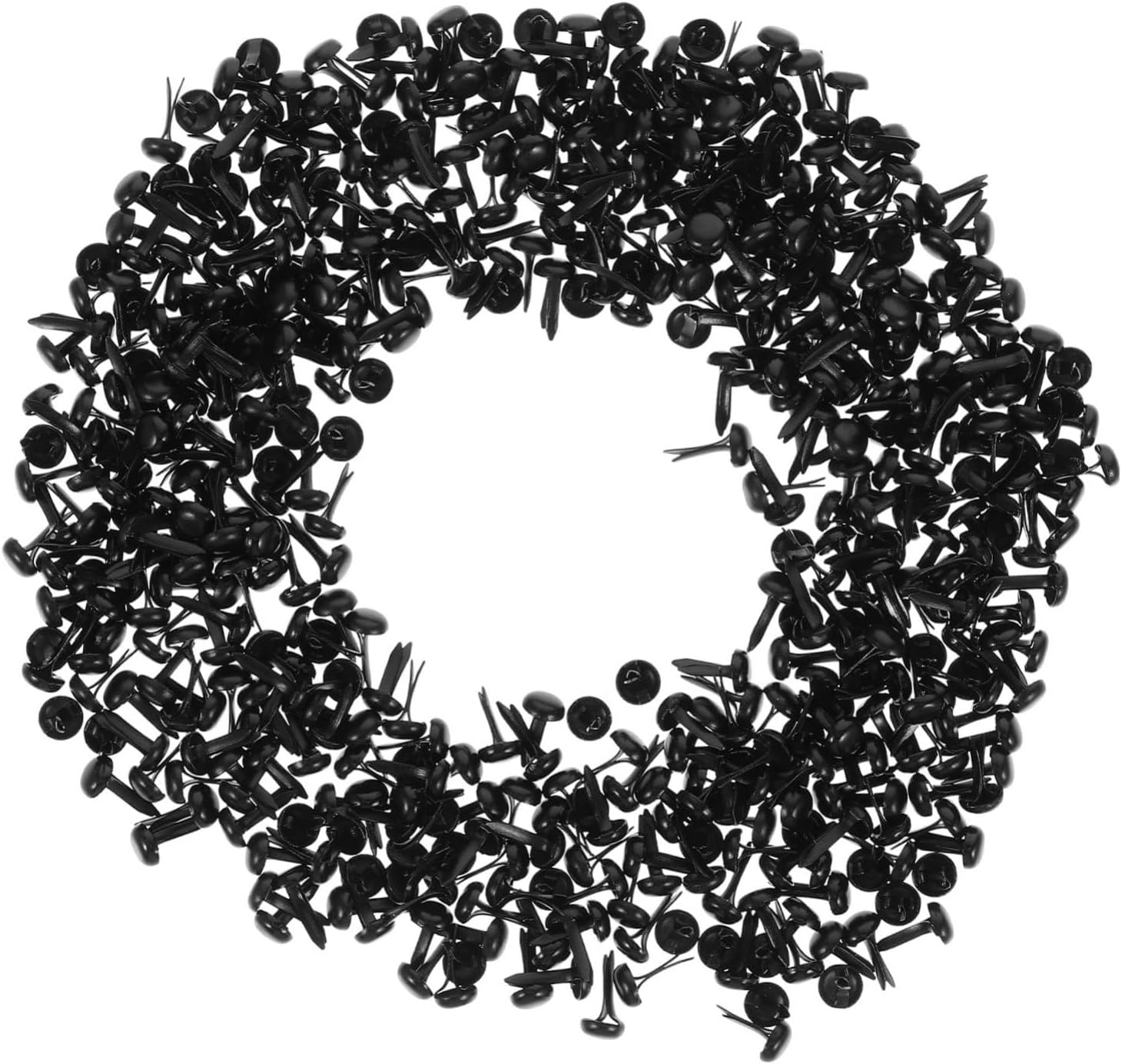IWOWHERO 500pcs Mini Brads Clips Metal Paper Fasteners for Crafts DIY Round Brads for Scrapbooking Dressmaking Card Making and Paper Crafting Embellishments