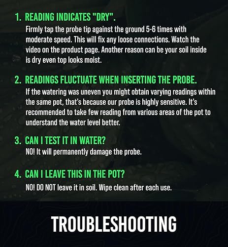 Vista 11 de GROWIT - Monitor de agua de suelo para plantas, medidor de humedad del suelo, hidrómetro para plantas, medidor de humedad de plantas