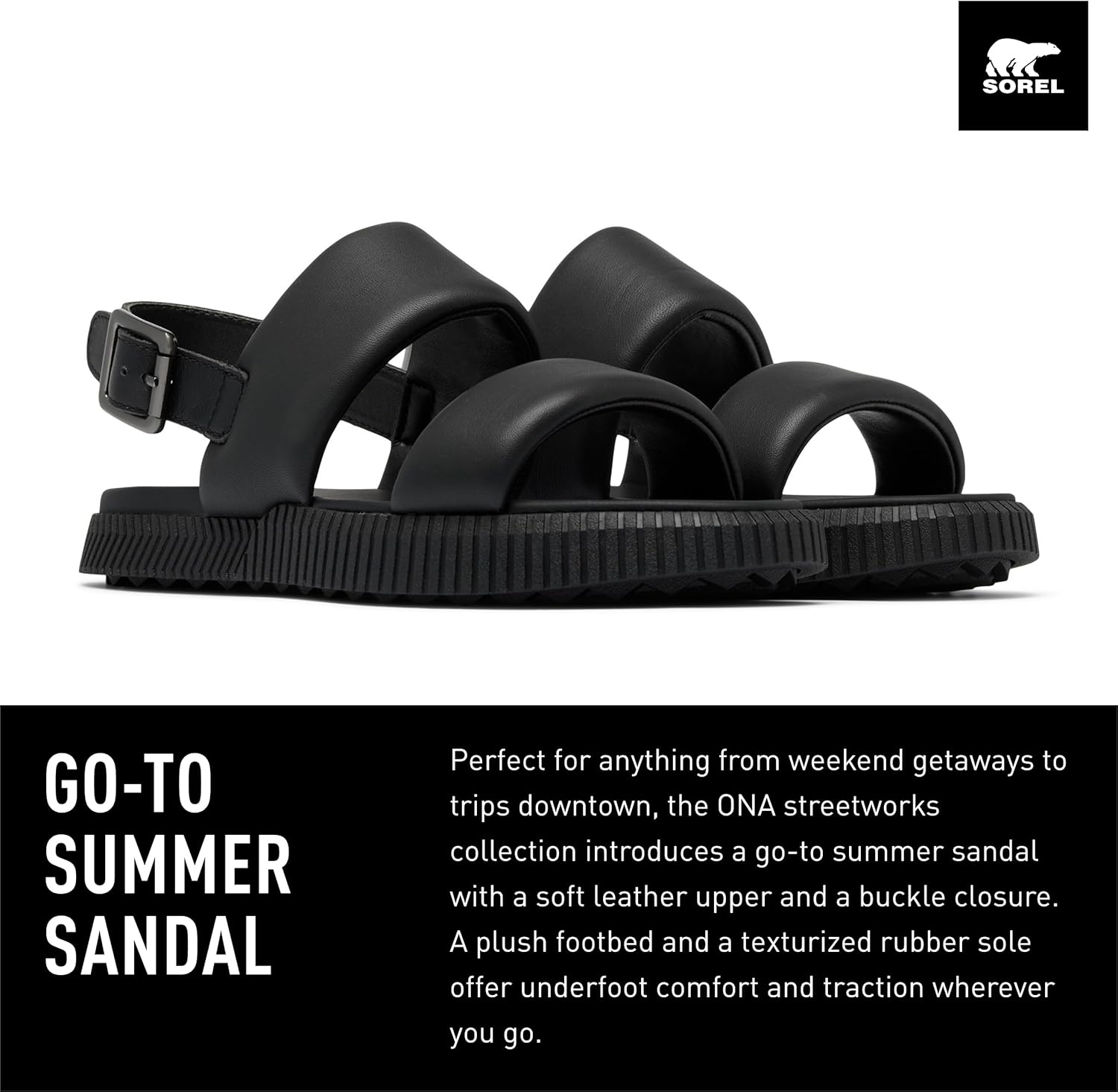 Sorel Women's Ona Streetworks Go To Flat Sandals