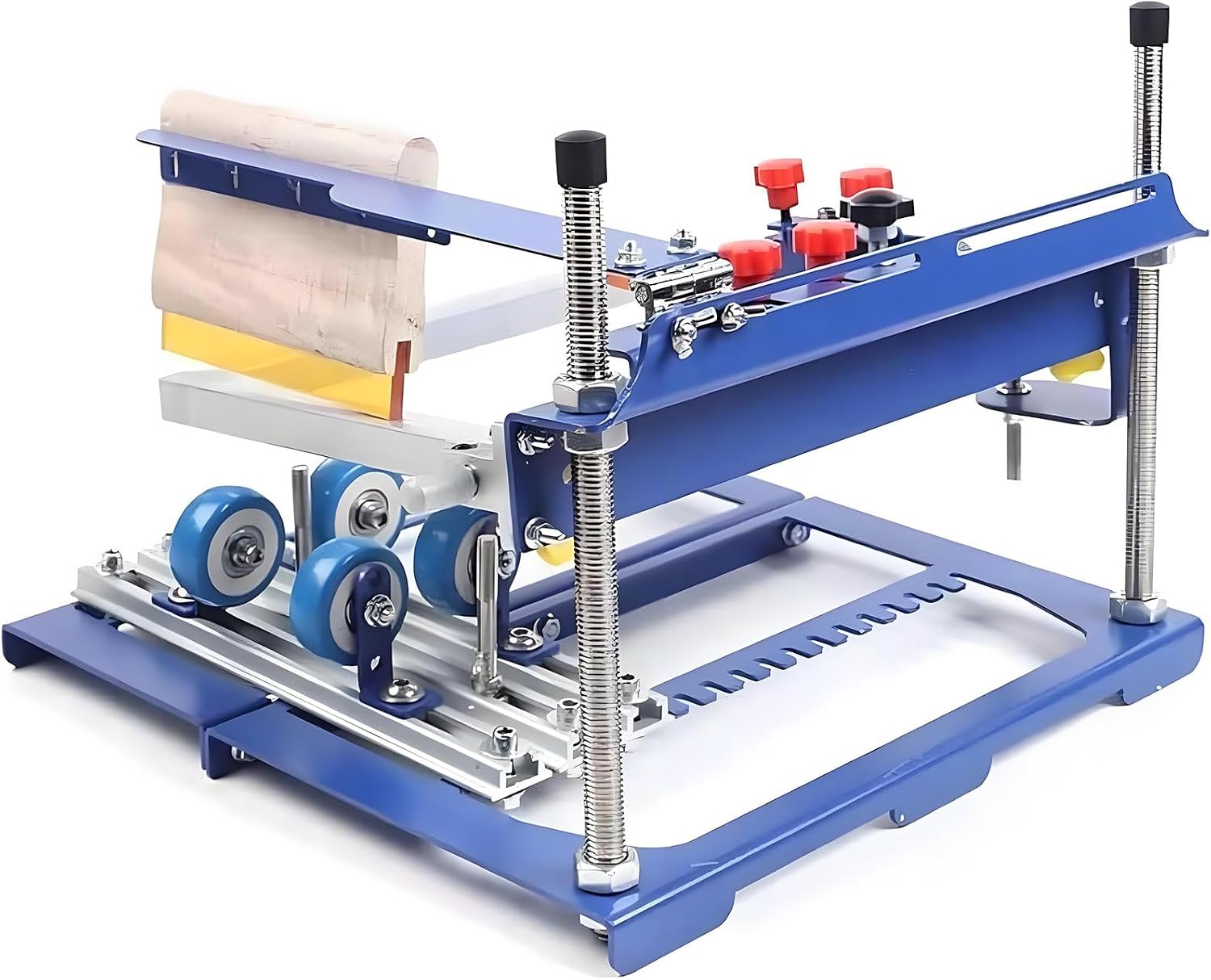 Manual Screen Printer Machine,Curved Press Kit,for Cylindrical Objects,6.7in Max Diameter,Professional Printing,for Pens Tumblers Bottles Cups
