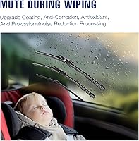 Vista 53 de 28"+20" Limpiaparabrisas frontales para Toyota Sienna 2020 2019 2018 2017 2016 2015 2014 2013 2012 2011 2010 (Juego de 2) Adaptador de gancho J/U