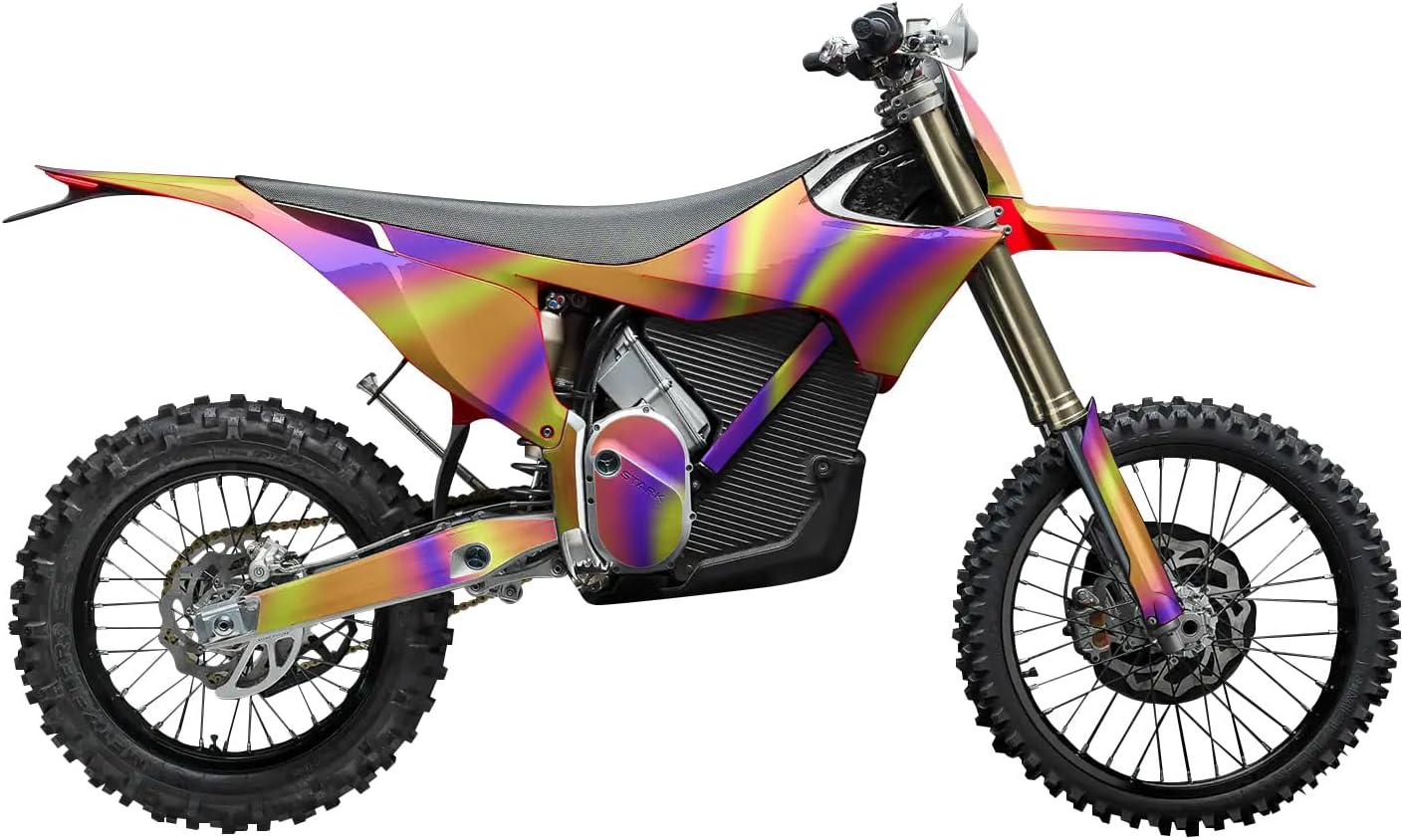 Stark Varg MX 2023-2025 Graphics Kit Wrap - Melted Stripes - Varg MX Skin - Premium 3M Vinyl Protective Wrap Decal Cover - Easy to Apply | Crafted in The USA by MightySkins