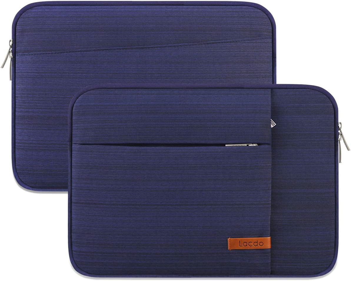 Lacdo 14 Inch Laptop Sleeve Case Computer Bag for HP Lenovo Dell ASUS Acer Chromebook 14 / HP Stream 14 / Dell Inspiron 14 / Lenovo IdeaPad 14 / Acer Spin 3 / ASUS ZenBook 14, Water-Resistant, Blue : Electronics