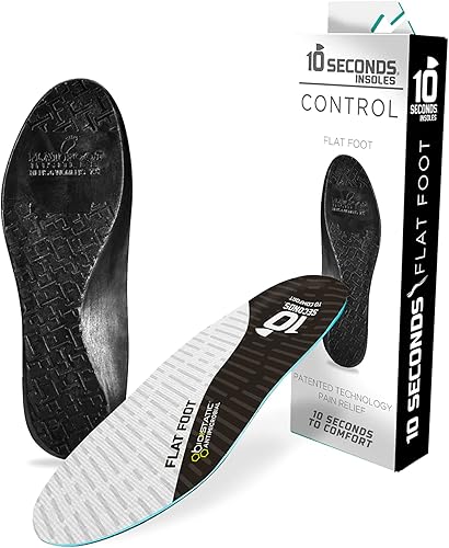 10 Seconds - Plantilla ortopédica de pie plano  Soporte de arco correctivo para pies planos, adorno biostático con espuma amortiguadora, evita la