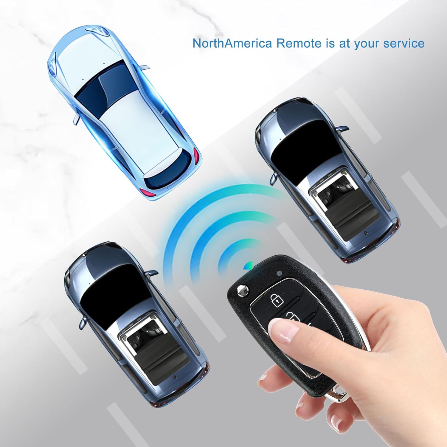 Car Key Remote Control 433Mhz Replacement for 2016-2019 Hyundai Tucson TQ8-RKE-4F25 (2)