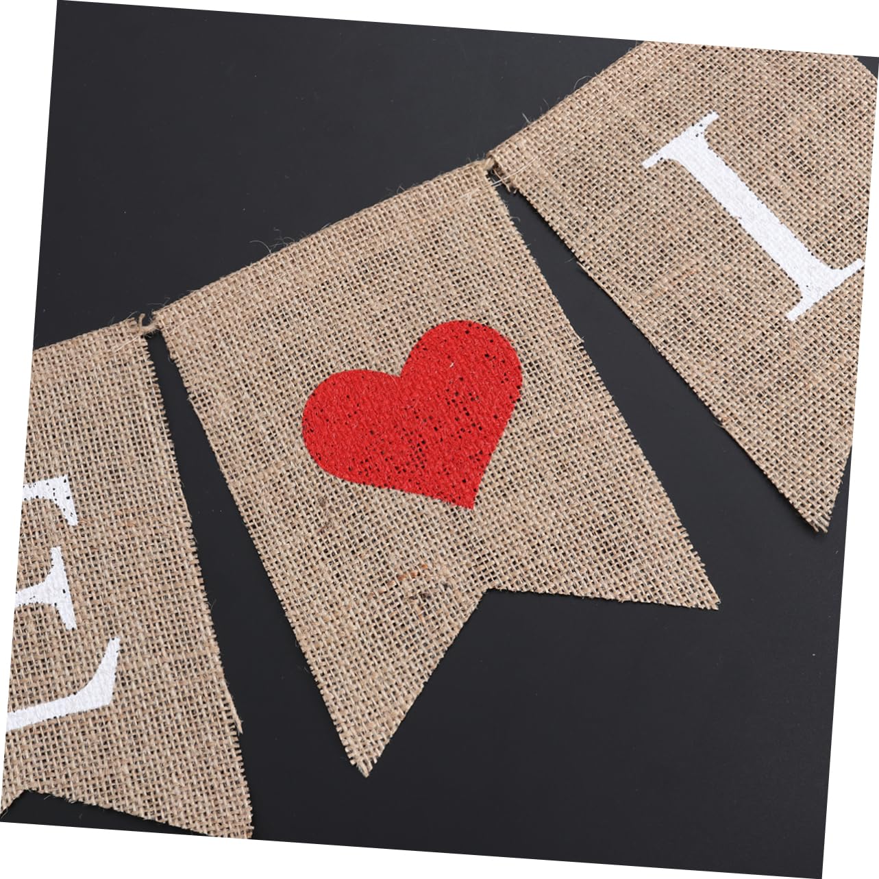 Alipis 3 Stücke 2 8 M Wimpelkette Banner Für Hochzeit Dekorationen Girlande Hochzeit Party Banner Sackleinen Schwalbenschwanz Fahnen Romantische Feier Decor
