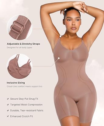 SHAPELLX Shapewear Tummy Control Bodysuits for Women Seamless Body Shaper