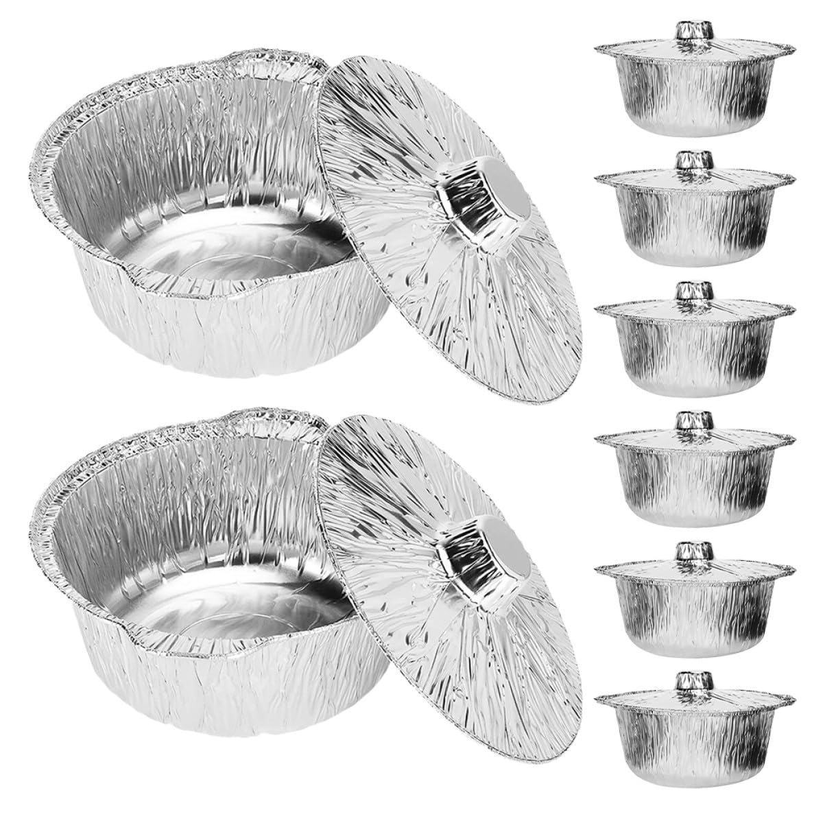 Pots aluminium haute température résistants pour cuisson uniforme