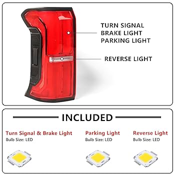 Amazon.com: Huray Left Full LED Tail Light Assembly Fit for