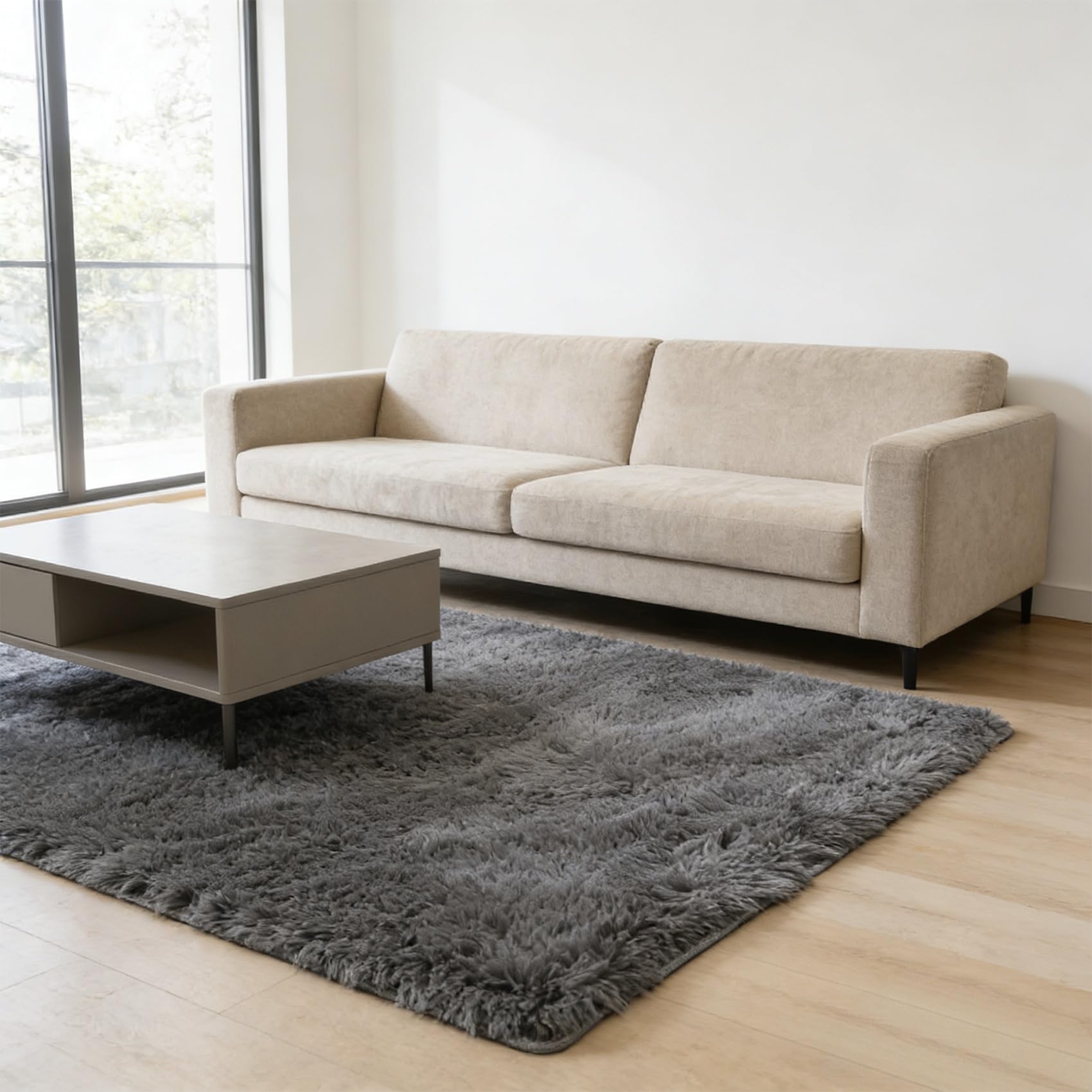 Tapis de salon antidérapant facile à entretenir pour sol de chambre