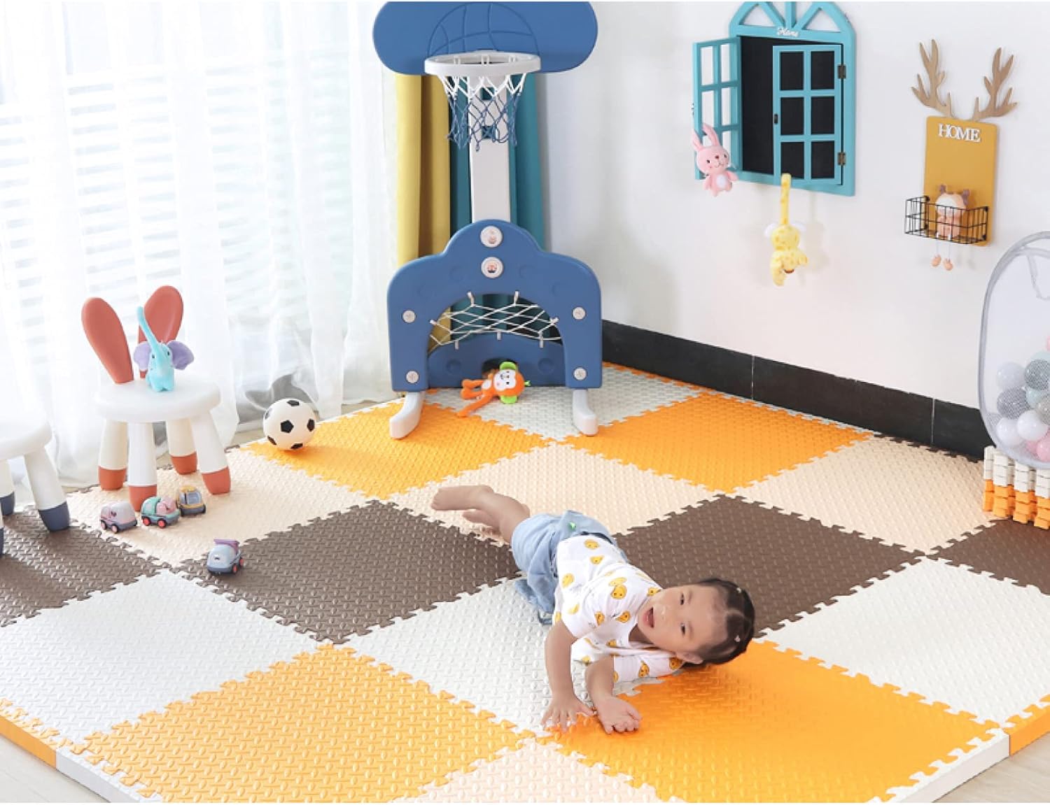 Joint Mat Kids Corner 60 * 60 * 2.5 * 4 Carpet Floor Mat Flooring Scratch Prevention Floor Mat Mat Cushion Mat (Color 5 30 * 30 * 2.5 * 16)
