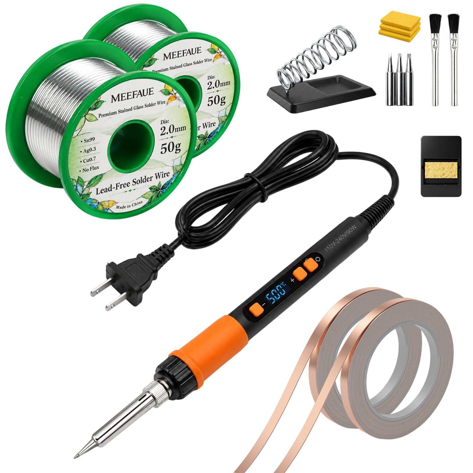 Kit di saldatura professionale per vetro colorato, filo per
