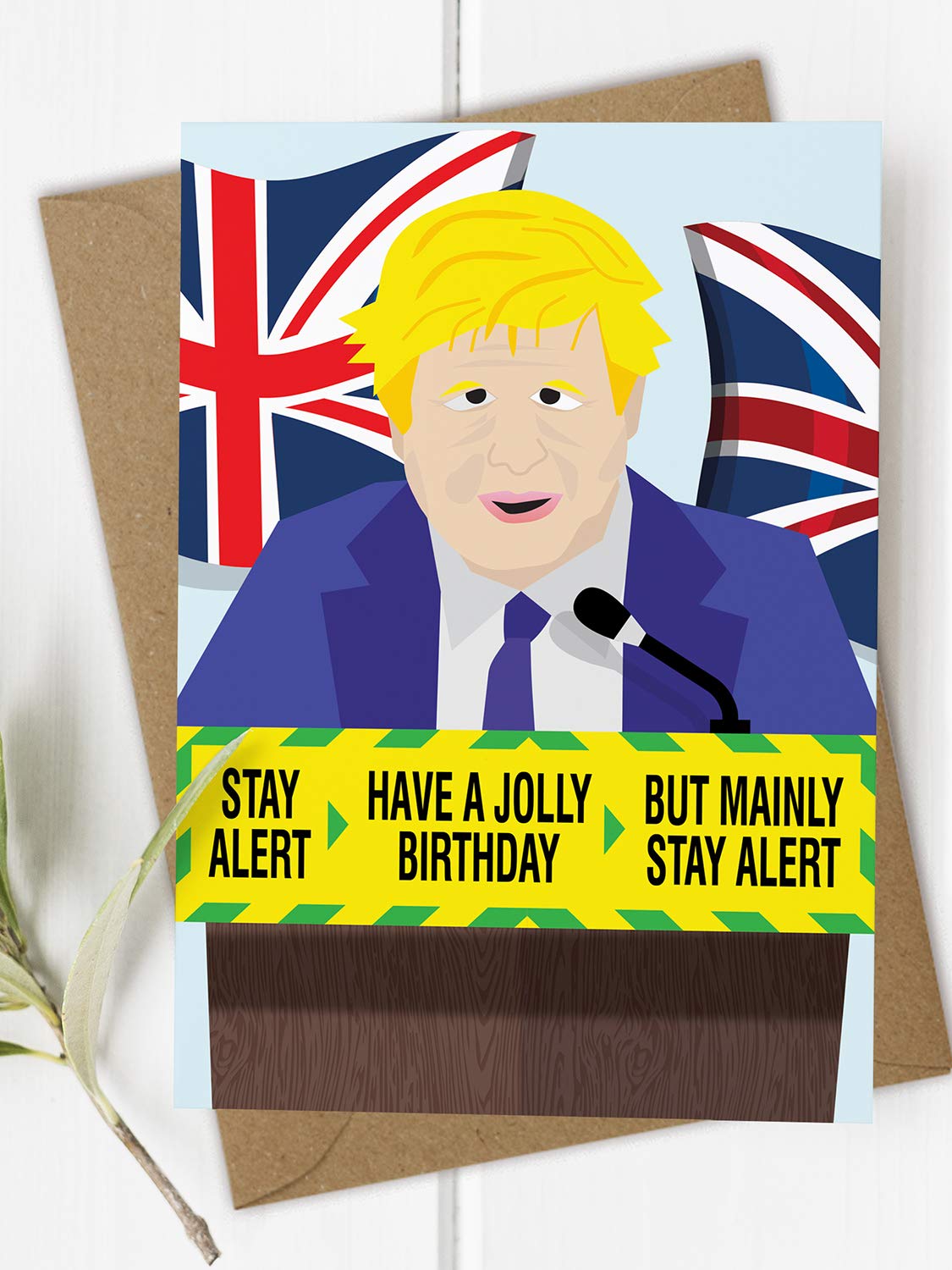 Boris Johnson Birthday Card, Lockdown Birthday Card, Funny Birthday Card Dad, Boris Johnson Gifts