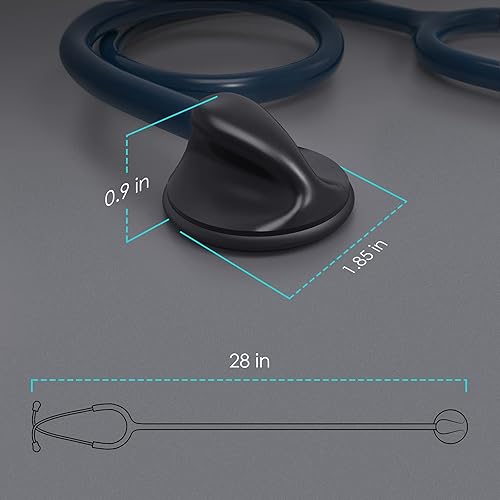 Miniatura 6 de Clairre Estetoscopio para enfermeras, médicos y estudiantes de la escuela de enfermería, para diagnóstico en el hogar, suministros médicos con