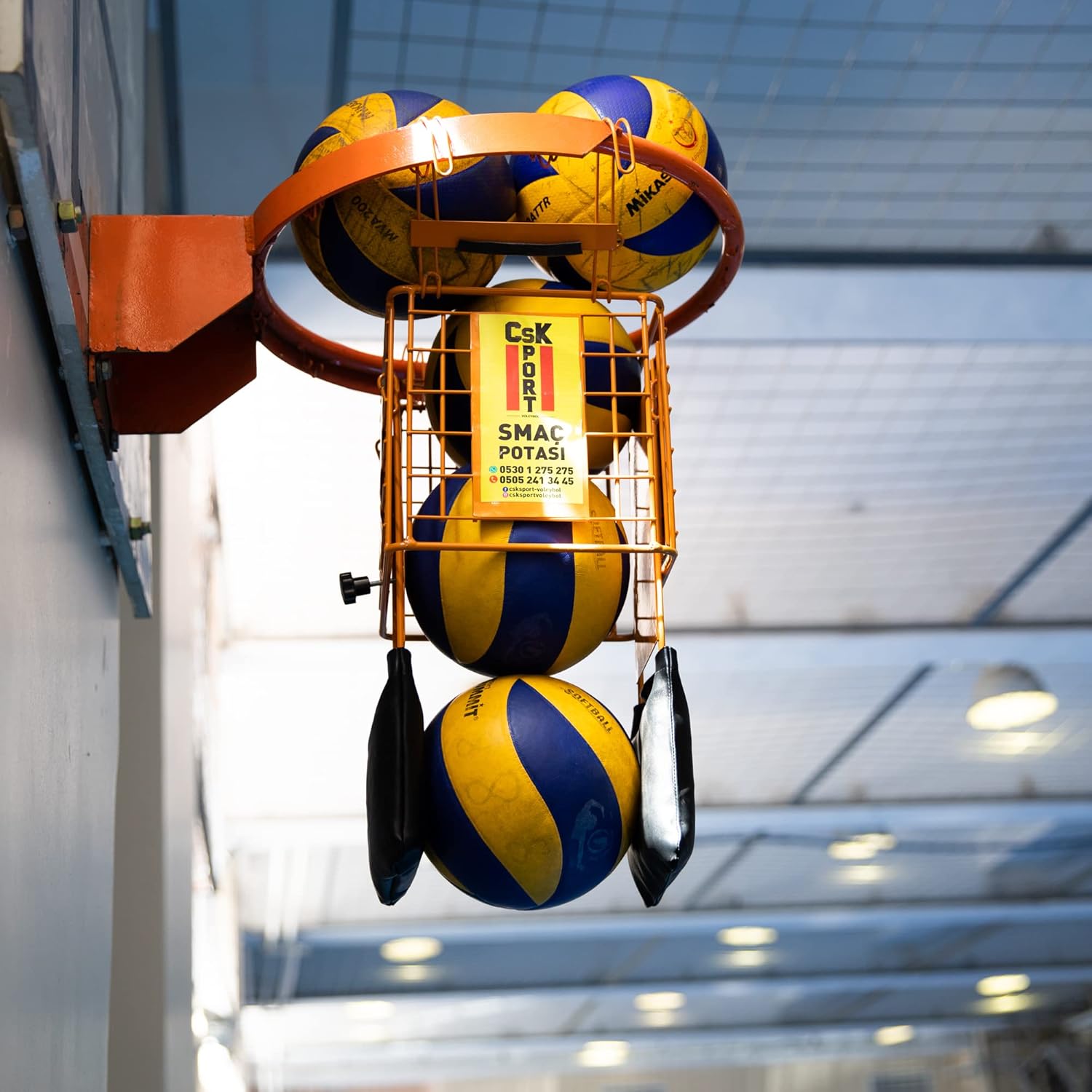 Height Adjustable Telescopic Iron Poles, Crane System, Portable Training Equipment with 5 Height Adjustments, Suitable for Team Training