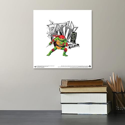 Miniatura 4 de Trends International Gallery Pops Nickelodeon Teenage Mutant Ninja Turtles Mutant Mayhem - Póster de pared de raph, 12 x 12 pulgadas, versión sin