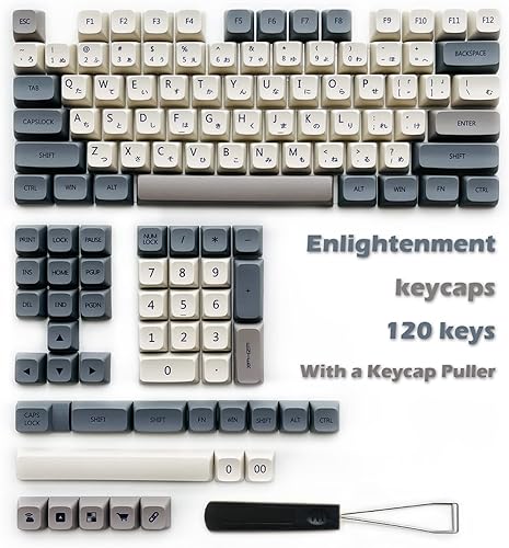 Miniatura 3 de XDK Teclas personalizadas retro 125 teclas para teclado mecánico, teclas de perfil XDA PBT Dye-Sub Twilight Key Cap Set