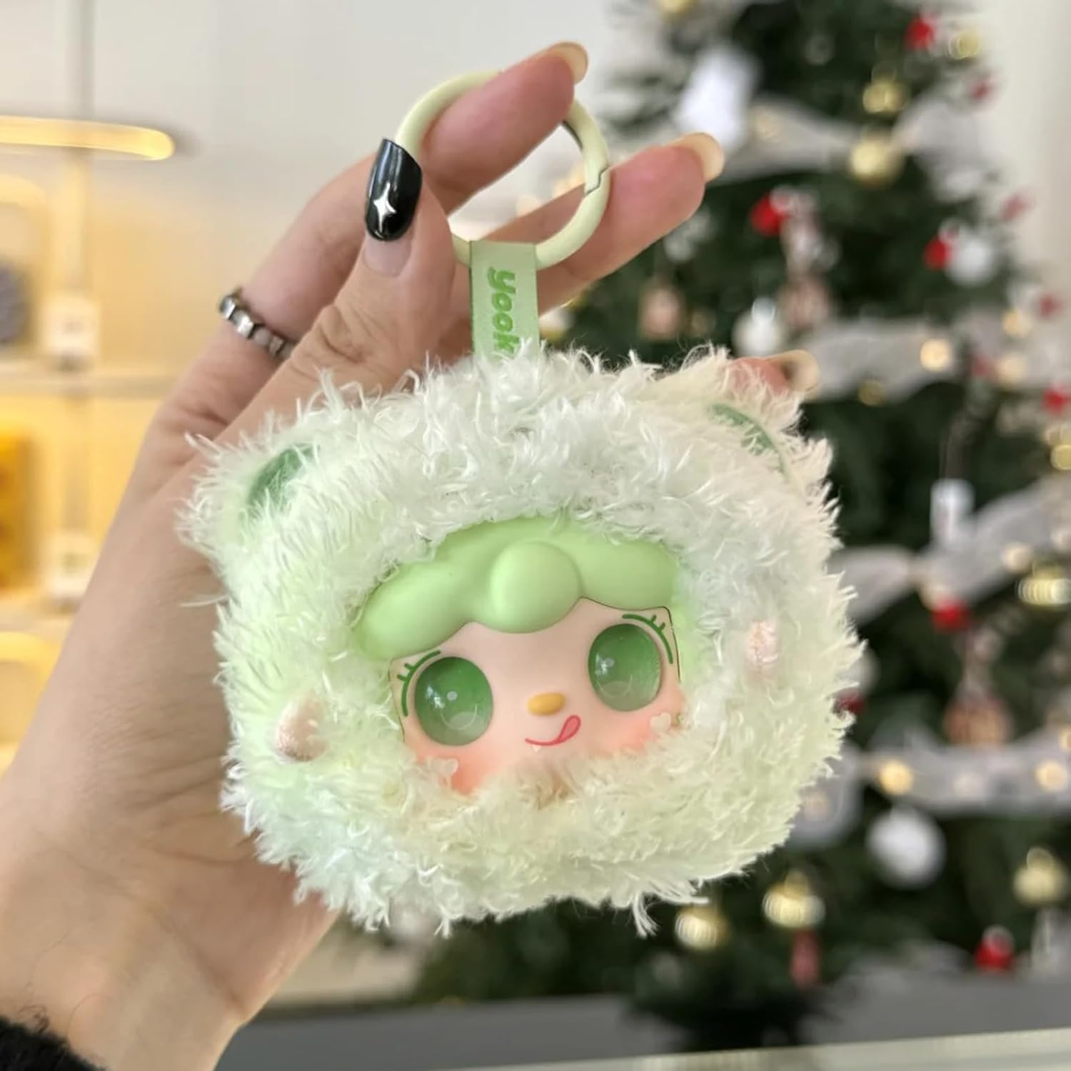 BEEMAI Yooki Take A Bite of Bear Series Single Box (Contains 1 Figure), Plush Blind Box Cute Figures Collectible Birthday Gifts