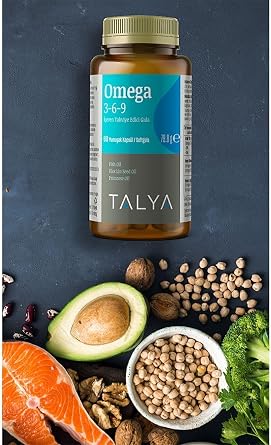 Food Supplement Containing Talya Omega 3-6-9, Fish Oil, 60 Soft Capsules