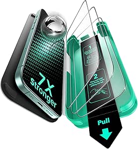 ESR Lot de 3 protections d'écran en verre 9H+ pour iPhone 16/iPhone 15, de qualité militaire, incassables et durables : verre trempé ultra résistant avec plateau UltraFit : Amazon.ca: Électronique