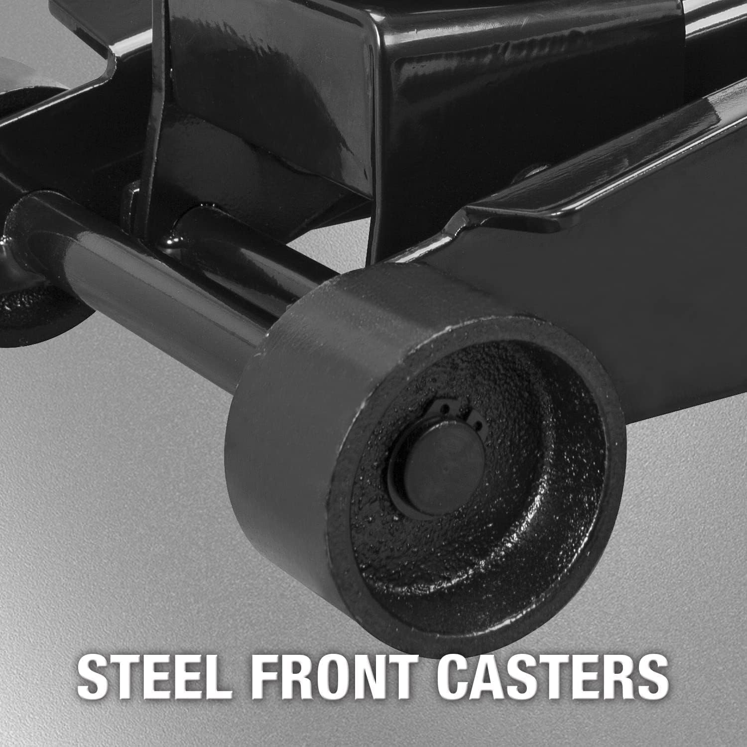 Torin ATZ830023B-1 Floor Jack Heavy Duty Hydraulic Steel Service Jack: Dual Piston Quick Lift Pump and Detachable Handle, 3 Ton (6,000 lbs) Capacity, Black