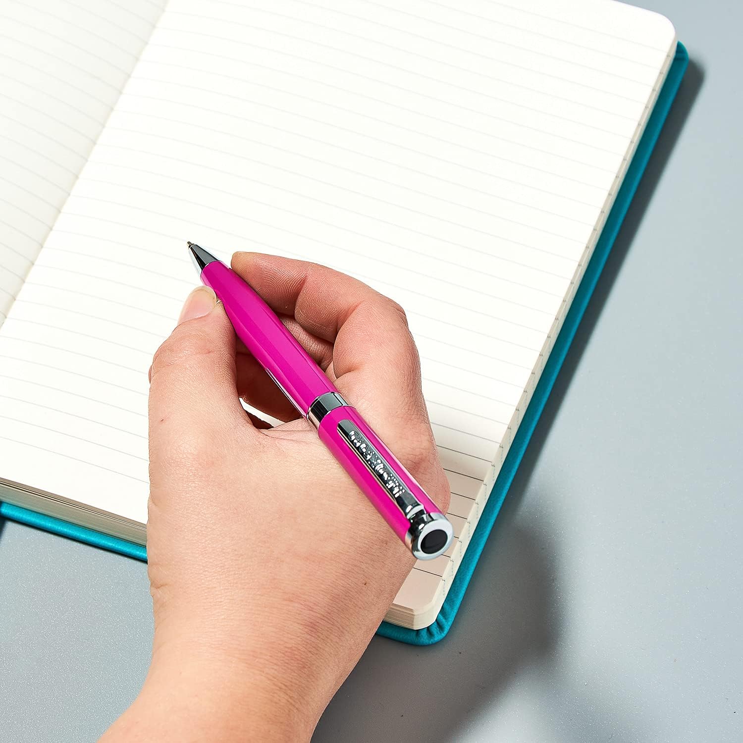 Helix Oxford Premium Ballpoint Pen (Pink) with Plastic Free Packaging - Image 5