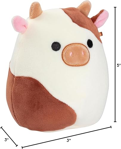 Miniatura 7 de Squishmallows 5" Ronnie The Brown Cow Plush - Official Kellytoy - Collectible Mini Soft & Squishy Cow Stuffed Animal Toy - Add to Your Squad -