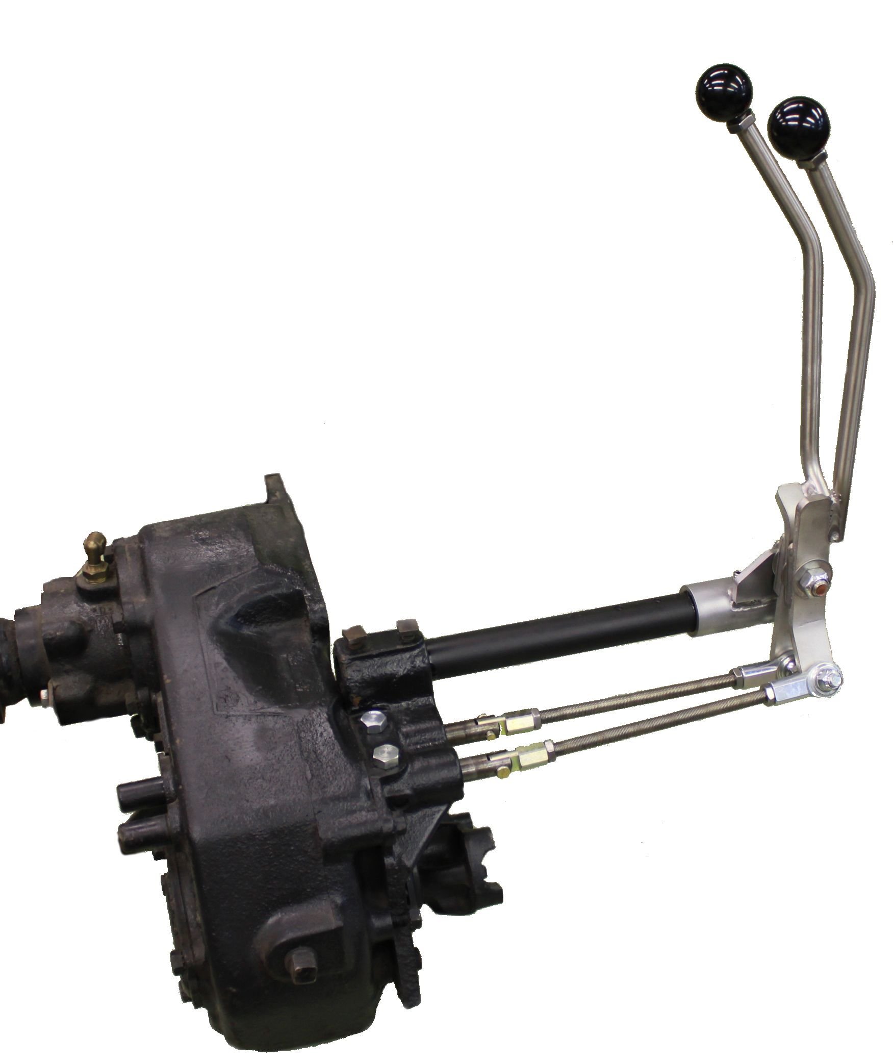 JB Custom Fabrication *US Made Stainless Steel Twin-Stick Shifter compatable with J@@p Full Size Wagoneer, Cherokee, J-Series P/U D20J