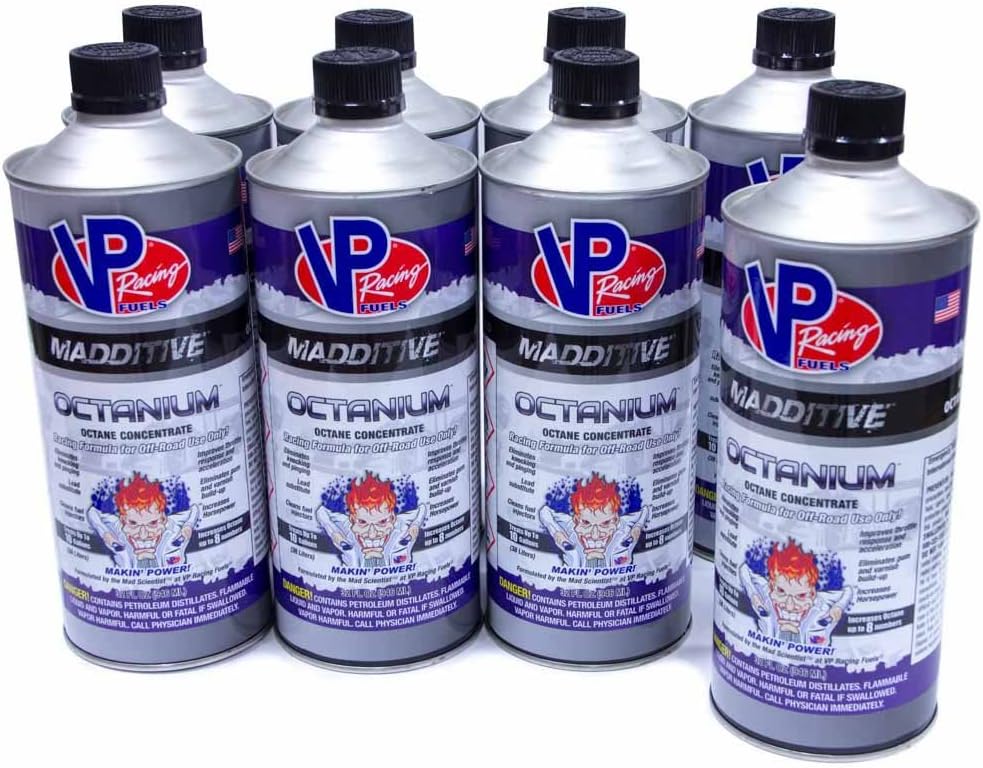 VP FUEL CONTAINERS Octanium Fuel Additive Octane Booster 32 oz 8 pc P/N 2857