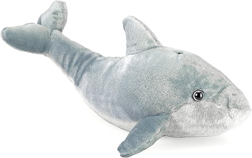 Wild Republic Peluche de delfín, animal de peluche, regalos para niños, Cuddlekins de 13 pulgadas