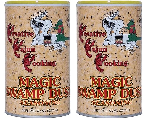 Creative Cajun Cooking Magic Swamp - Condimento para polvo, 8 onzas (paquete de dos, 1 libra en total)