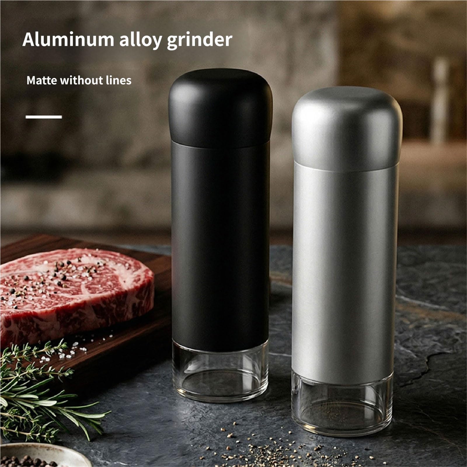 Molinillo de condimentos de cocina Molinillo de pimienta, Black