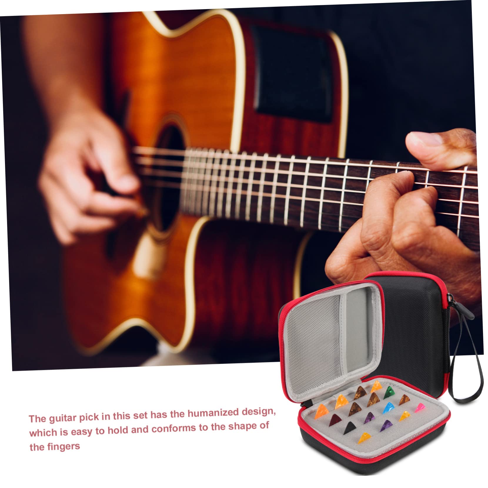ifundom 3 Juegos De Bolsa para Púas De Guitarra Bolsa De Almacenamiento para Selecciones De Instrumentos De Cuerda Bolsa para Púas De Guitarra Púas De Ayuda para Guitarra Soporte para