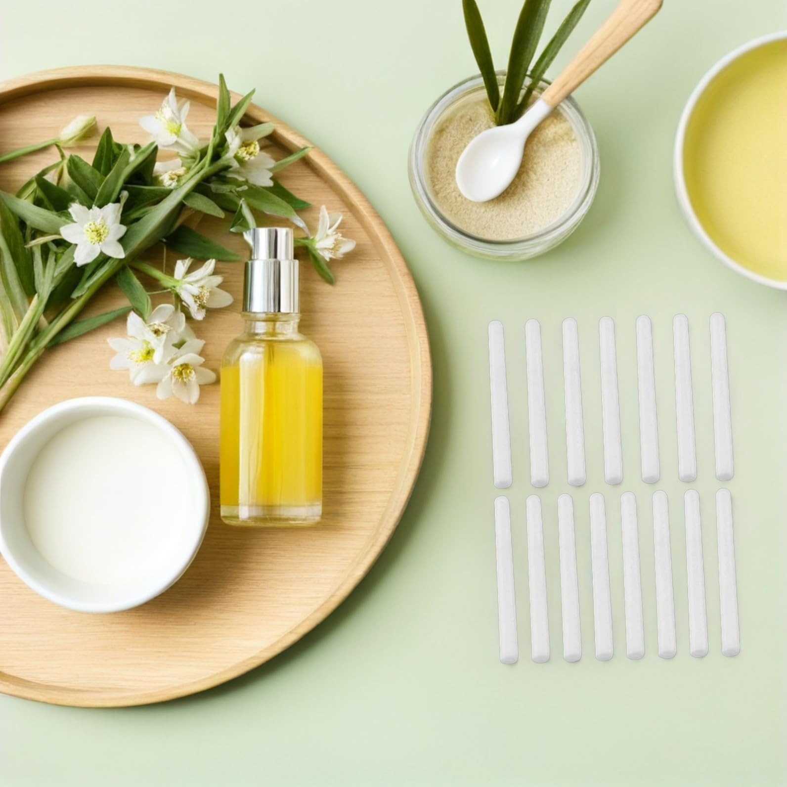 15 Stück Aromatherapie Duftstäbchen Baumwolle Fasern Wasserabsorbierend Diffusorstäbe für Raumduft Wohnzimmer Schlafzimmer Badezimmer
