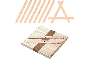 BEADNOVA Wooden Candle Wick Holders (Set of 50)